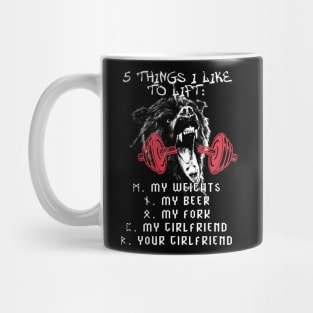 5 things I like to lift Mug